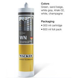 Wacker WN -Weatherseal Neutral Silicone sealant outstanding adhesion & weather resistance