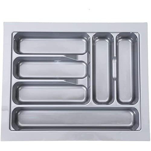 Tandem PVC Cutlery Tray For Kitchen Drawer/Cutlery Storage Organizer Tray For Modular Kitchen Basket 